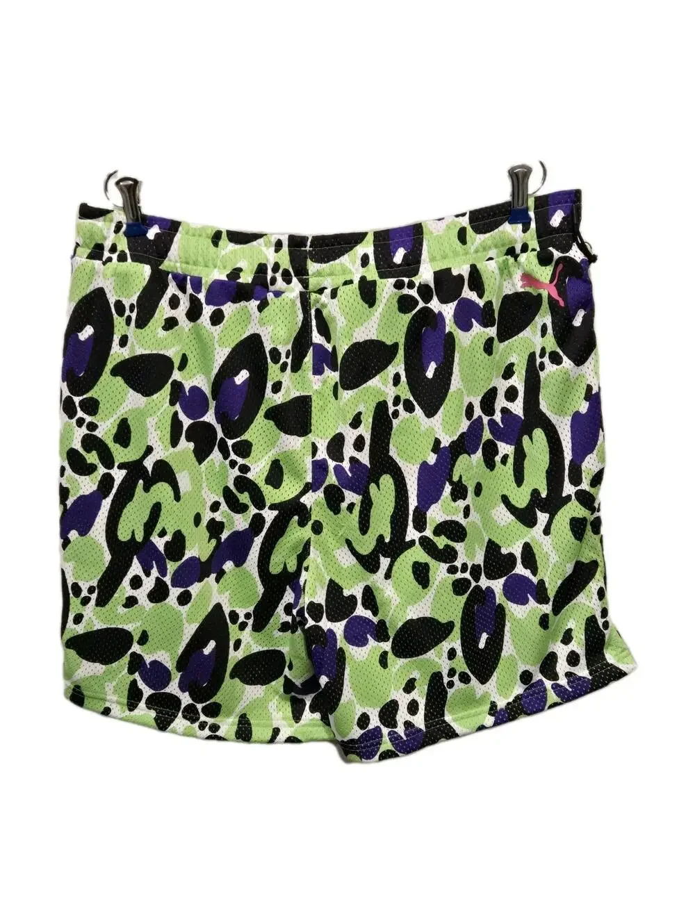 PUMA x Melo Ball TOXIC Men's XL Basketball Shorts Purple Green Gecko NWT
